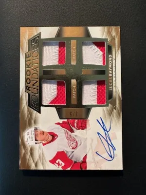 2021-22 The Cup - Lucas Raymond - Rookie Foundations auto /5 front